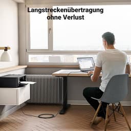 Ugreen – USB-C auf USB-B 2.0 Druckerkabel – Alugehäuse 1 m (US370 / 80805), schwarz/grau – Bild 7