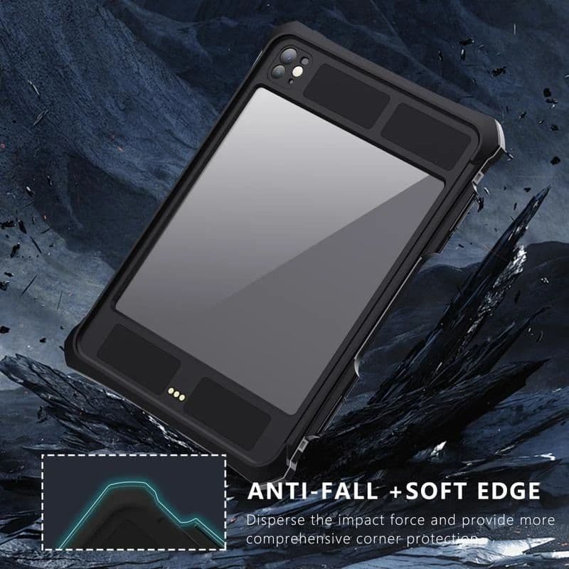 Shellbox - Wasserfeste Hülle, iPad Pro 11" schwarz – 3