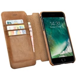 iPhone 7+/8+ iCarer Detachable PU Leather Wallet Case brown – Bild 2