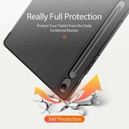 Samsung Galaxy Tab S10 FE/S9 FE - Dux Ducis Domo Series, stand-up flip case, black – Bild 5