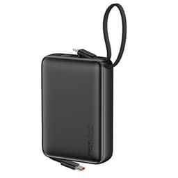 Recci - RPB-P63 20000mAh Powerbank, mit 22.5W integriertem USB Type-C Kabel, silber – Bild 1