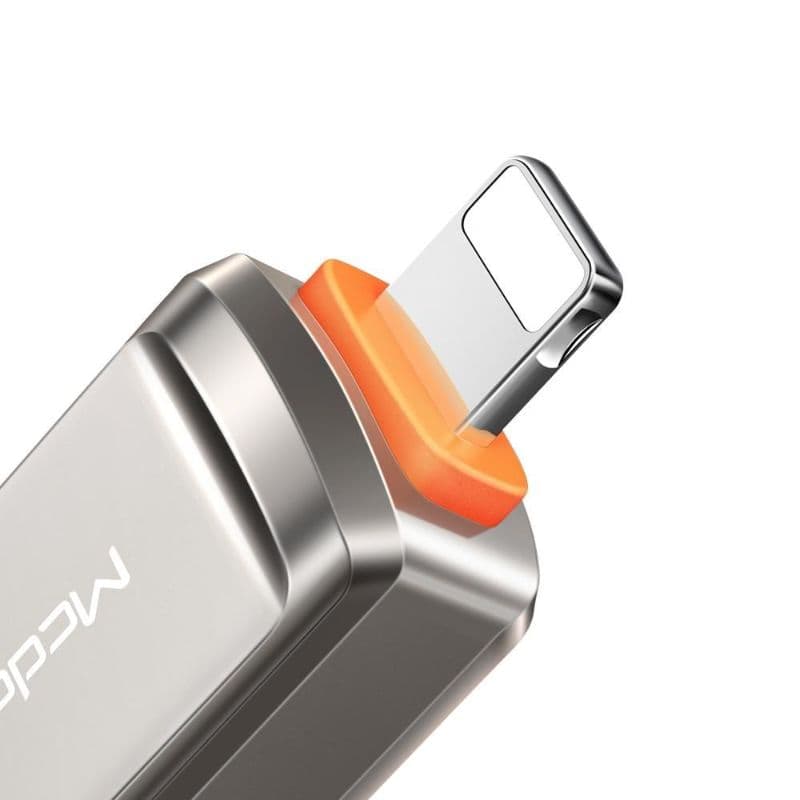 Mcdodo OTG USB-A 3.0 auf Lightning Adapter, silber – 3
