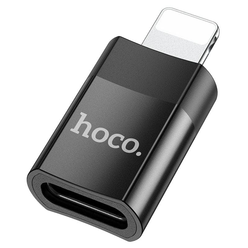 Hoco UA17 iPhone Lightning Male to Type-C female USB2.0 Adapter, schwarz – 3