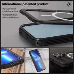 Samsung Galaxy S24 - Redpepper IP68 Mars Series Custodia impermeabile per esterni con MagSafe, nero – Bild 5
