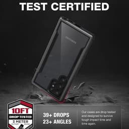 Samsung Galaxy S23 Ultra - Raptic/X-Doria Defense Shield Case avec cadre bleu – Bild 2