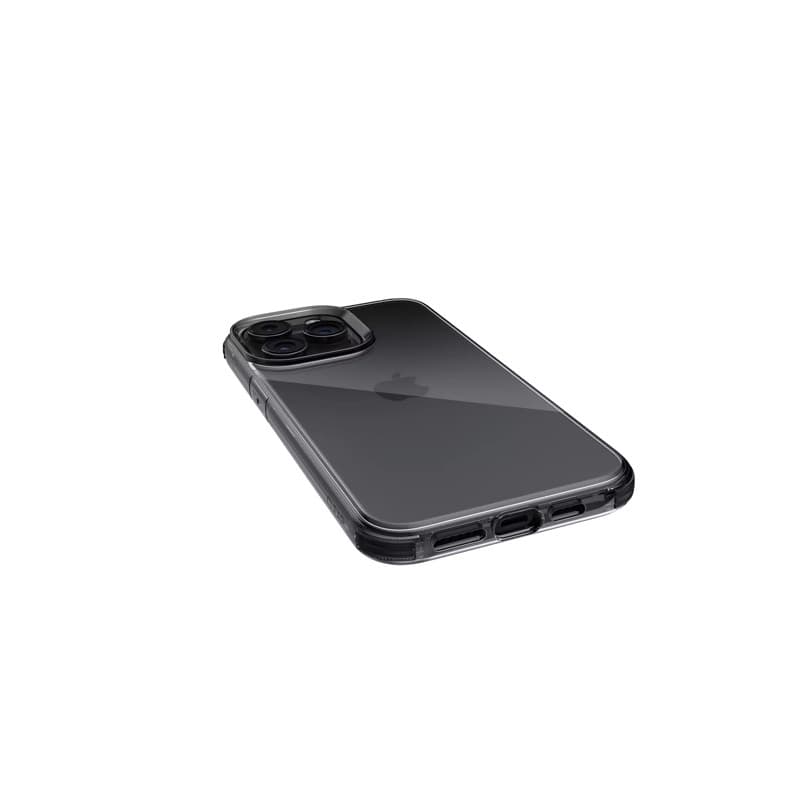 iPhone 15 Plus – Raptic Clear, Transparente Schutzhülle in Schwarz (Smoke) – 3