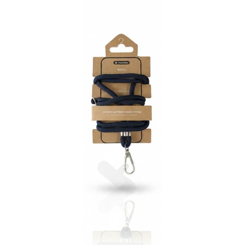 RPD Handykette Universal Nylon Necklace - Robuste Einlegekarte - für alle Smartphones, Mitternachtsblau