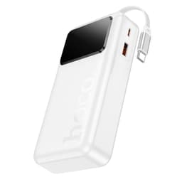 Hoco Q41 Powerbank 20000mAh mit Teleskopkabel (1 x USB-C) und Display, 22.5W+PD20W, weiss – Bild 1