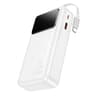 Hoco Q41 Powerbank 20000mAh mit Teleskopkabel (1 x USB-C) und Display, 22.5W+PD20W, weiss