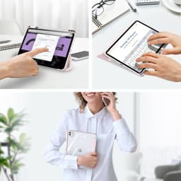 Apple iPad Air 6 11/Air 4/5 10.9 - Dux Ducis Serie Toby con supporto per Apple Pencil, rosa – Bild 7