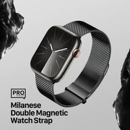 Apple Watch - DUX Milanese Pro Version Strap - 42mm/44mm/45mm/46mm(10.Gen)/49mm, Black – Bild 7