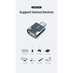 Rock - RCB0770 CA03 USB-A auf Typ-C 3.0 Adapter, Schwarz – Bild 9