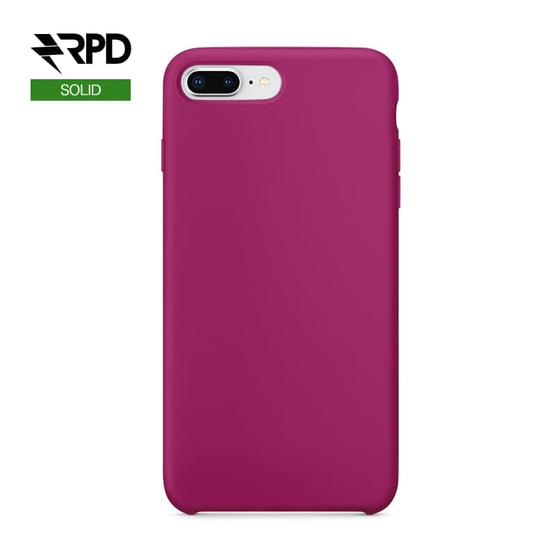 iPhone 7 Plus / 8 Plus - Solid Silicone Case Pitaya red