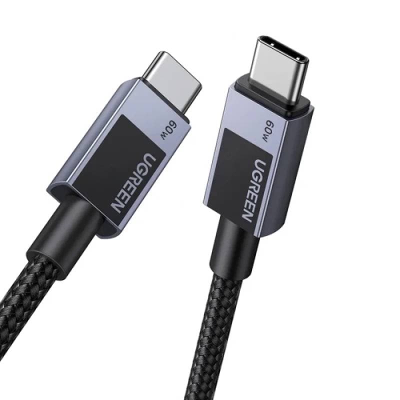 UGREEN - USB-C to USB-C Fast Charging Braided Cable, 0.5m, Space Gray – 2