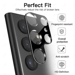 Samsung Galaxy S25 Plus - Vetro temperato / fotocamera posteriore in vetro blindato - nero a tutta superficie – Bild 5