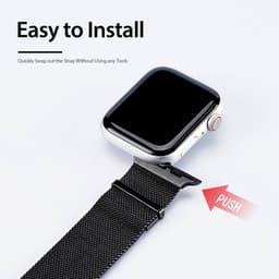 Apple Watch - Cinturino DUX versione milanese - 42mm/44mm/45mm/46mm(10.Gen)/49mm, nero – Bild 5