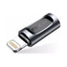Rock - RCB0605 - Type-C auf Lightning Adapter, vielseitig kompatibel, Schwarz