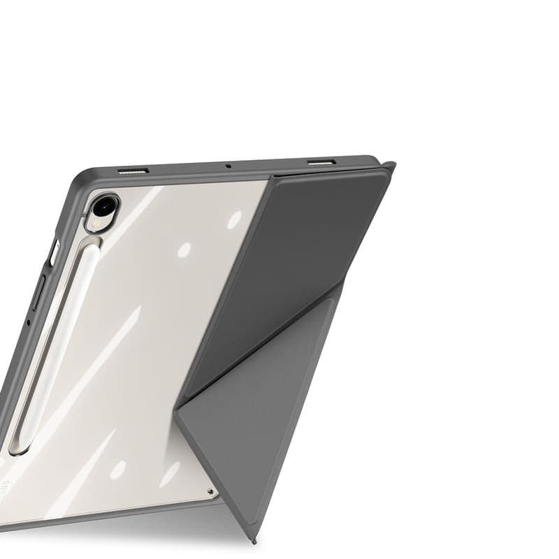Samsung Galaxy Tab S11 - Dux Ducis Magi Series, étui à rabat relevable, gris – 2