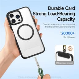 Dux Ducis - Cordino per telefono - Collana verde scuro - Accessorio universale compatibile con qualsiasi smartphone – Bild 7