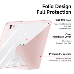 iPad Pro 11 (2024/2025) - Dux Ducis Magi Series, aufstellbares Flip-Etui, pink – Bild 5