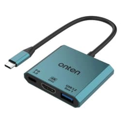 UC301- Onten 3-in-1 4k 60Hz Usb-C to Hdmi Adapter – Bild 2
