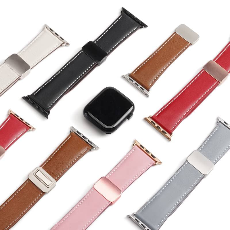 Apple Watch - DUX Gadget Series Armband aus echtem Leder (42mm-49mm), YA Version, Braun – 4