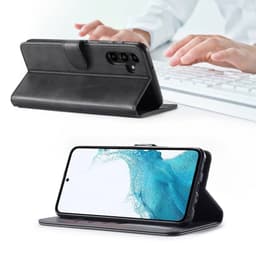 Samsung Galaxy Note 10 - LC.IMEEKE Wallet Etui mit 3 Kartenfächern & Magnetverschluss, schwarz – Bild 5