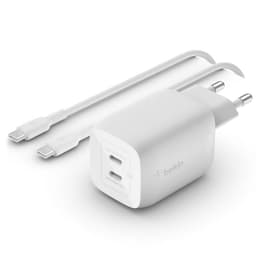 Belkin - BoostCharge Pro GaN 2x USB-C Charger 65W + USB-C to USB-C Cable 2m, Blanc – Bild 3