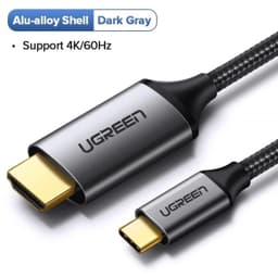Ugreen – HDMI Kabel USB-C auf HDMI 4K 1.5 m (MM142 / 50570), grau/schwarz – Bild 2