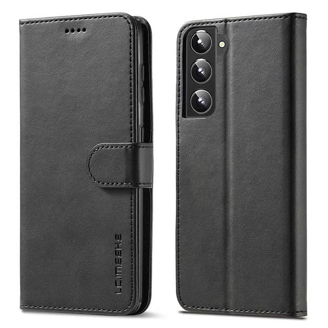 Samsung Galaxy A32 4G (2021) - LC.IMEEKE Wallet Etui mit 3 Kartenfächern & Magnetverschluss, schwarz