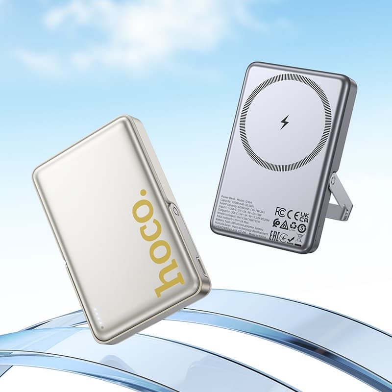 Hoco - Q36A Sunlight PD20W Powerbank magnetic suction + holder, 10000mAh, dark gray – 4