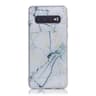 Samsung S10 marmo bianco e scaglie d'oro