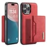 iPhone 11 Pro - DG.MING Etui, Leder-Optik, Kartenfach & Magnetverschluss, Rot