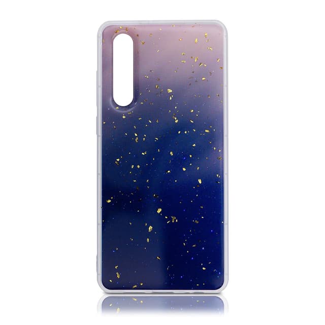 Huawei P30 - Marbre blanc & paillettes d'or