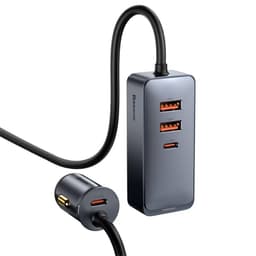 Baseus - Share Together PPS - Chargeur rapide multi-ports pour voiture, 120W 2U+2C, gris (CCBT-A0G) – Bild 5