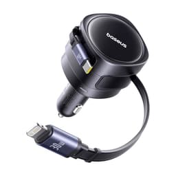 Baseus Enjoyment Max Chargeur allume-cigare - 60W double USB-C vers Lightning, noir – Bild 3