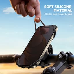 Joyroom - Portacellulare da bicicletta in silicone, nero (JR-ZS382) – Bild 7