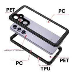 Samsung Galaxy S24 FE - Redpepper IP68 FS Series Wasserdichtes Outdoor Case, schwarz – Bild 9