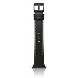 Apple Watch - Cinturino in pelle (38/40/41 mm) - Nero con fibbia nera – Bild 1