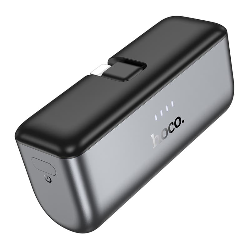Hoco - Q31 Ingenious PD20W Powerbank, 5000mAh, connettore Lightning, portatile, nero – 3