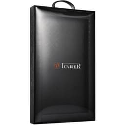 iPhone X / XS - iCarer Curved Edge Vintage Folio en cuir véritable RIX04-GG, Kaki – Bild 4