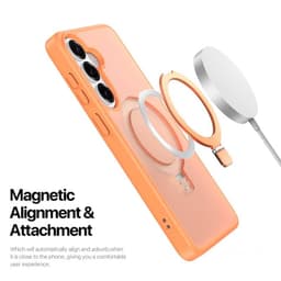 Samsung Galaxy S26 - Serie Dux Ducis Yind con funzione Magsafe e stand, arancione – Bild 6