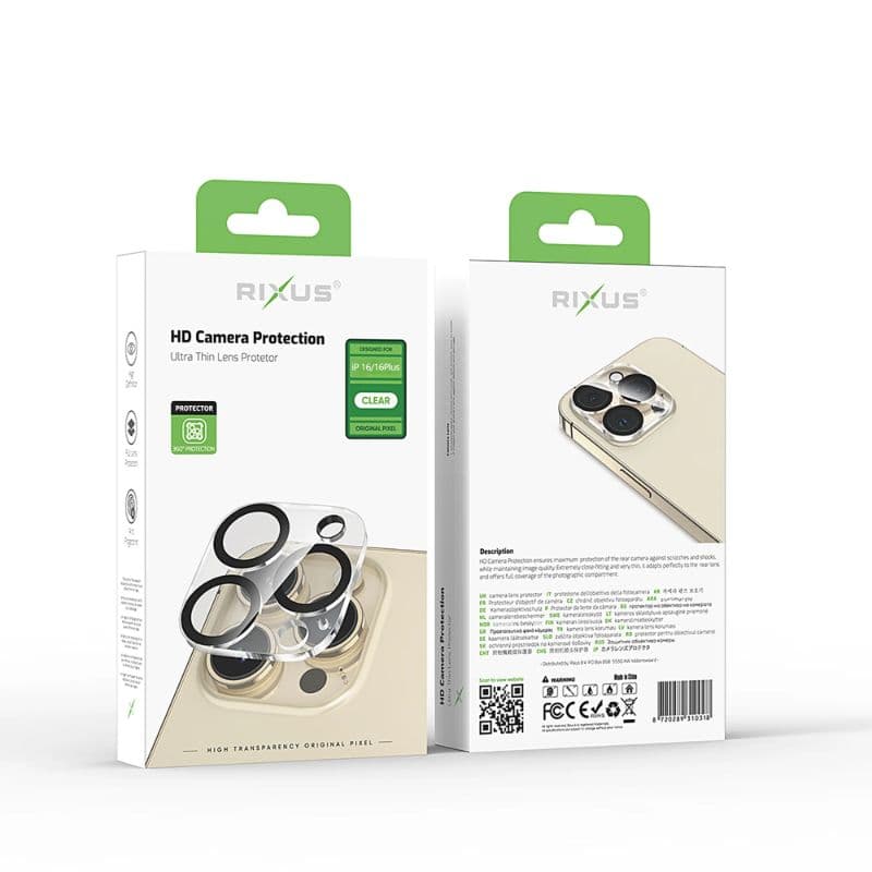 iPhone 16 / iPhone 16 Plus - Rixus Lens Protection Glass – 2