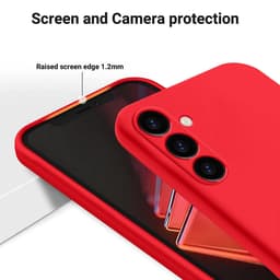 Samsung Galaxy A15 4G / 5G (2024) - Custodia protettiva in silicone, rosso – Bild 4