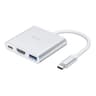 Hoco HB14 USB-C Adapter für USB | HDMI | USB-C Silver