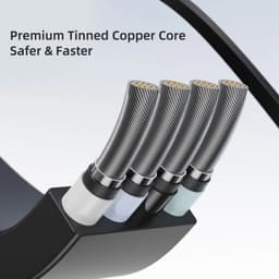 Rock - Rock G16 3-in-1 Flexible Retractable Data Cable, Multicâble, Noir – Bild 5