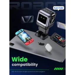 Ugreen - Uno RG a 3 porte 2x USB-C 1x USB-A Robot 65W, nero – Bild 2