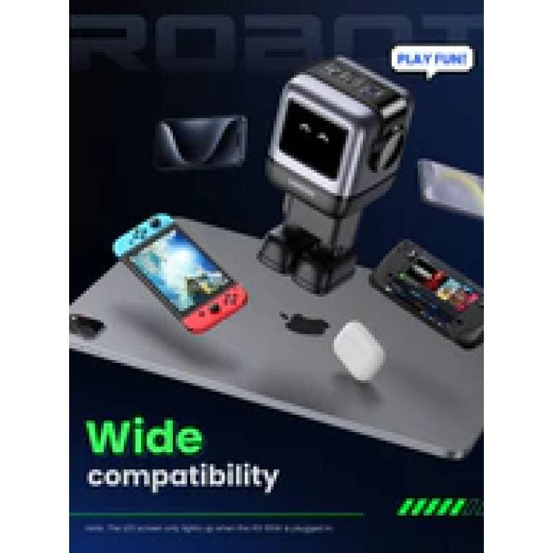 Ugreen - Uno RG a 3 porte 2x USB-C 1x USB-A Robot 65W, nero – 2