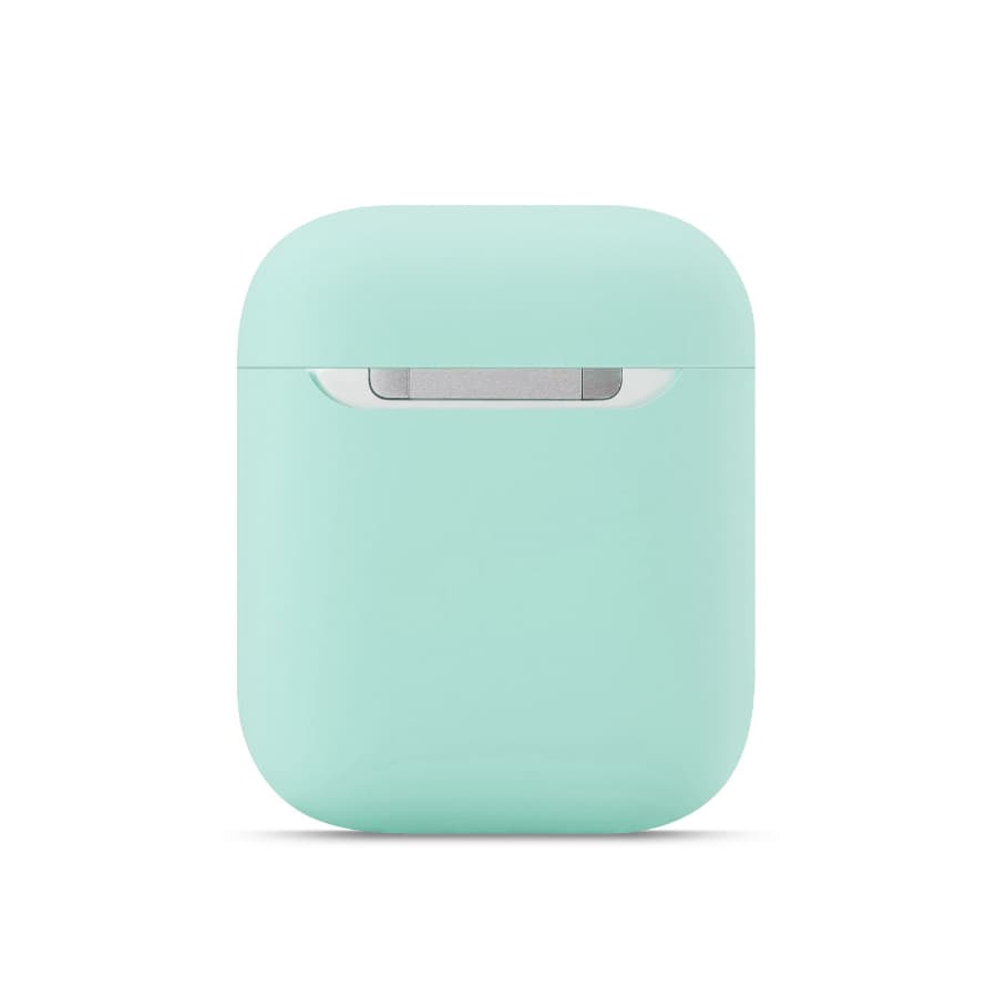 Airpods 1+2° generazione - Custodia da appendere in silicone verde menta – 3