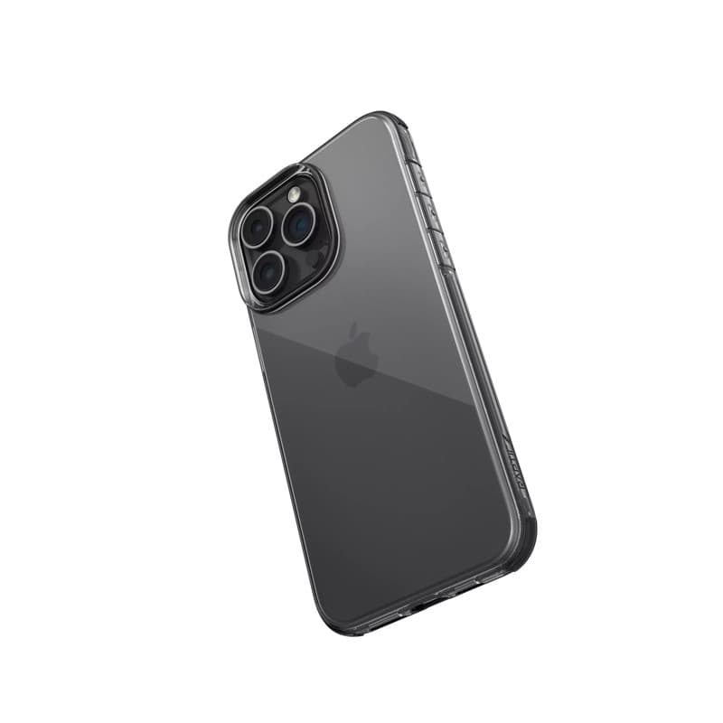 iPhone 15 Plus – Raptic Clear, Transparente Schutzhülle in Schwarz (Smoke) – 4